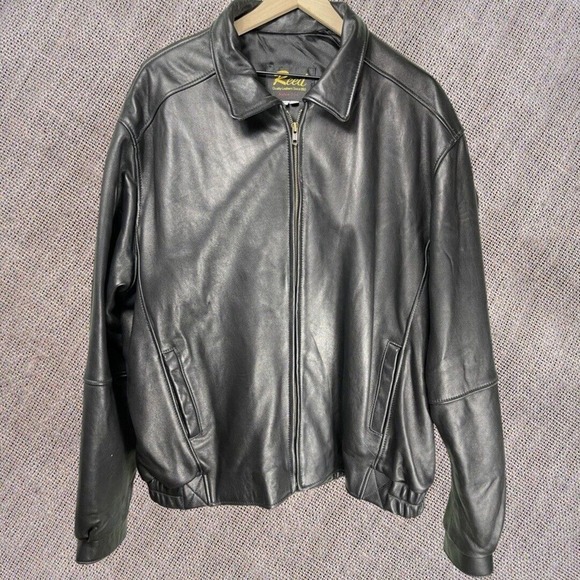 Reed Premium Leather Aviator Bomber Flight Jacket Black Color Reed Since 1950